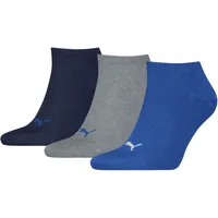 Puma Sneakersocken 3 Paar Blau/Grau 43-46