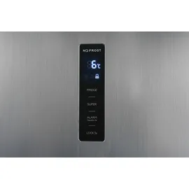 GGV Exquisit KS360-V-HE-040D Kühlschrank (359 l, 1850 mm hoch, Inoxlook-az)