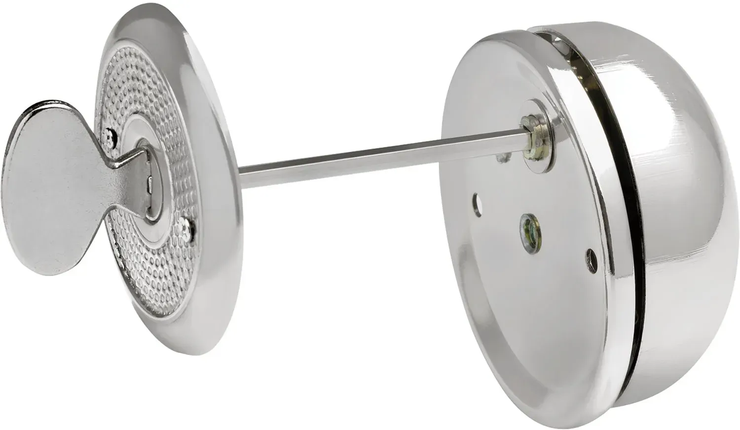 SOLIDO Drehknopfglocke ø 65 mm, Türstärke max. 56 mm, Stahl vernickelt