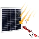 50W 18V Tragbares Solar Panel, Effizienz Mono Kristallines Silizium-Solar Panel mit 9,8 Ft Kabel, für RV Camping Wandern