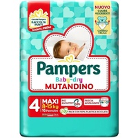 Pampers Baby-Dry Rüschenhöschen 4 Maxi 8-15 Kg.16 Stück Pannol. Made IN Italy