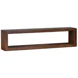 MiaMöbel Wandregal Tamesi 80cm Massivholz Teak