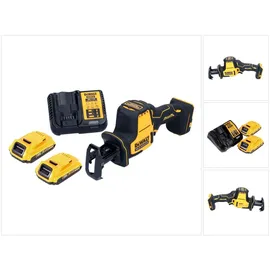 DeWalt DCS 369 D2 Akku Säbelsäge Reciprosäge 18 V Brushless + 2x Akku 2,0 Ah + Ladegerät