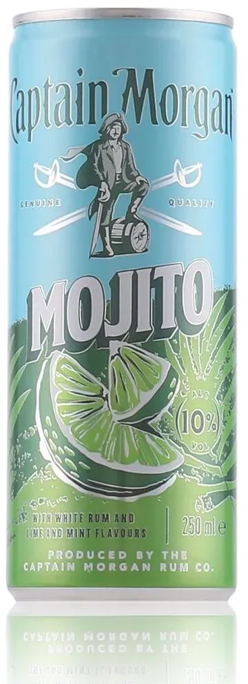 Captain Morgan White Mojito Dose 10% Vol. 0,25l