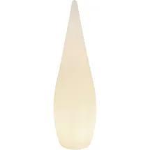 GLOBO Außen Stand Steck Lampe Veranda Deko Steh Leuchte Terrassen Strahler Tropfen-Form im Set inkl. LED Leuchtmittel