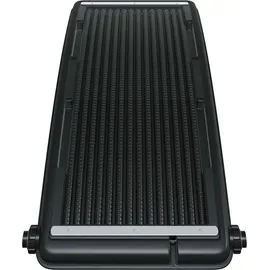 vidaXL Solarheizung gebogen schwarz 110x65 cm