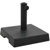 vidaXL Schirmständer Quadratisch 8 kg Polyharz Schwarz