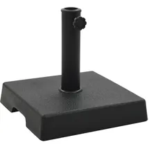 vidaXL Schirmständer Quadratisch 8 kg Polyharz Schwarz