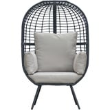 schütte Home & Living Rattan Loungesessel inkl. Kissen hellgrau