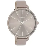 Oozoo XL Damenuhr C11347 Taupe Lederband 48 mm - Grau