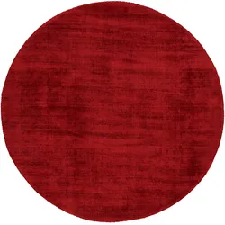 Teppich CARPETFINE "Ava Viskoseteppich", rot, H:13mm Ø:160cm, Viskose, Teppiche, Seidenoptik, leichter Glanz, Wohnzimmer