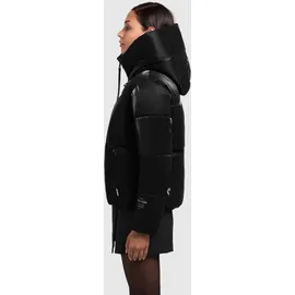 khujo Steppjacke "Audrey Shiny", Damen, Gr. XXL (44), schwarz, Obermaterial: 100% Polyester. Innenfutter: 100% Nylon.