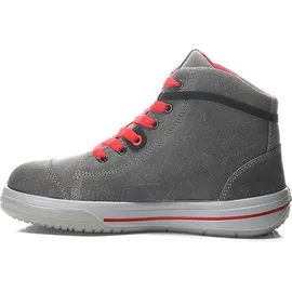 ELTEN Sicherheitsschuhe VINTAGE Mid ESD S3, Herren, Leder, Stahlkappe, leicht, sportlich, Grau, Größe: 45