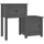 vidaXL Nachtschrank 2 Stk. 79,5 x 38 x 65,5 cm Grau