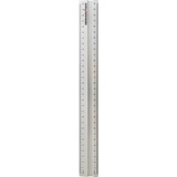 Eberhard Faber 570009 - Aluminium Lineal, ca. 30 cm, rutschfestes und bruchsicheres Metall Lineal