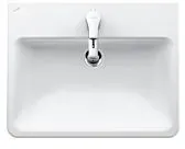LAUFEN Pro S Einbau-Waschtisch 8189634001081 56 x 44cm, Einbau von oben, 3 Hahnlöcher, Überlauf