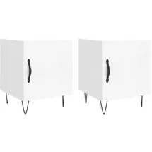 vidaXL Nachtschrank 2 Stk. 40 x 40 x 50 cm Weiß