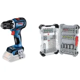 Bosch Professional 18V System Akku Bohrschrauber GSR 18V-90 C (ohne Akku/Ladegerät) + 35x Extra Hard Schrauberbit‐ und CYL-3 Bohrer-Set, 35‐tlg. (197 x 110,5 mm, Professional Zubehör)