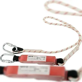 TRIZERATOP Sicherheitsdämpfer mit Seil und 2 Karabinern, 1,8 m