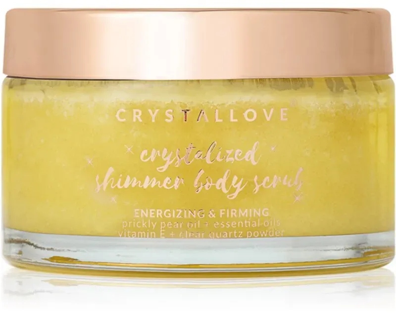 Crystallove Clear Quartz Shimmer Body Scrub Körperpeeling 200 g