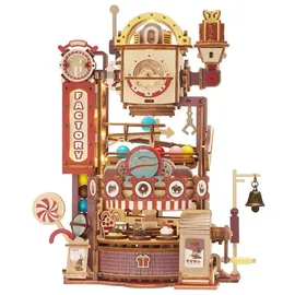 ROBOTIME ROKR 3D-Holz-Puzzle Murmelbahn Chocolate Factory