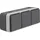 Hager Steckdose 3-fach Aufputz IP55 3 St. Grau