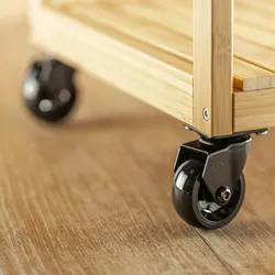 MS Beschläge Kugelgelagert Möbelrolle Schwarz Kunststoffrolle Möbeltransportrolle Ø 35mm