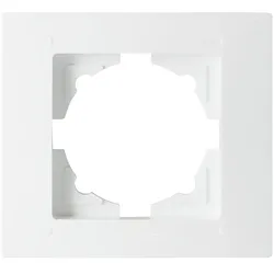 Gunsan Moderna 1-fach Rahmen für 1 Steckdose Schalter Dimmer Weiss