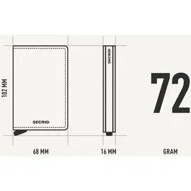 Secrid Slimwallet Vintage Geldbörse unisex cognac brown