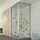 Idralite Urban Duo Duschkabine mit Falttür 90 x 75 cm ESG-Strukturglas