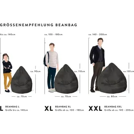 Sitting Point BeanBag Easy 70 x 90 cm dunkelblau