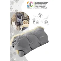 Fellhof Kinderwagen Handwärmer Winterberg grau