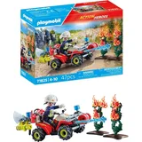 Playmobil Action Heroes - Feuerwehr Quad löscht Heckenbrand 71825
