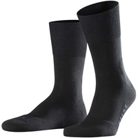 Falke Unisex Socken Run Freizeitsocken, unifarben Schwarz 42-43