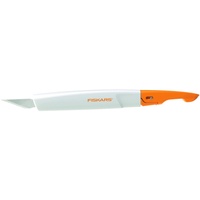 Fiskars Präzisions-Bastelmesser/Cutter, Gesamtlänge: 15,5 cm, Inkl. 1 Klinge Nr. 11, Qualitätsstahl/Kunststoff, Weiß/Orange, Premium,
