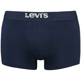 Levi's Herren Trunk ORGANIC CO 2er Pack | SOLID BASIC Logobund Blau M
