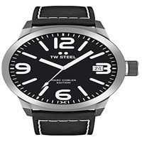 TW Steel Herren Analog Quarz Uhr mit Leder Armband TWMC33