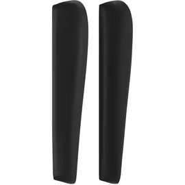 vidaXL Kopfteil mit Ohren Schwarz 103x23x118/128 cm Kunstleder