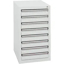stumpf metall Stumpf Schubladenschrank Serie STS 410, 8 Schubladen lichtgrau (8x100mm)