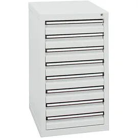 stumpf metall Stumpf Schubladenschrank Serie STS 410, 8 Schubladen lichtgrau (8x100mm)