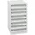 stumpf metall Stumpf Schubladenschrank Serie STS 410, 8 Schubladen lichtgrau (8x100mm)
