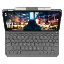 Logitech Slim Folio für iPad (10. Generation) Grau