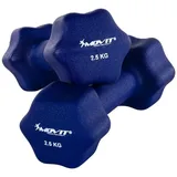 MOVIT Hantel-Set 2er Set Neopren Hanteln, Kurzhanteln blau