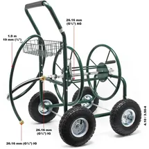 Wiltec Schlauchwagen 76 m grün