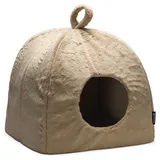 Beeztees Katzenhaus Moza aus Plüsch beige, UVP 39,99 EUR, NEU