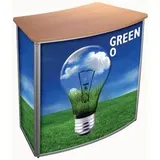 update displays Messetheke Konvex gebogen, buche 106,0 x 58,0 x 93,0 cm