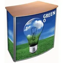 update displays Messetheke Konvex gebogen, buche 106,0 x 58,0 x 93,0 cm