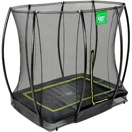 EXIT TOYS Silhouette Bodentrampolin 153 x 214 cm inkl. Sicherheitsnetz schwarz
