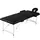 vidaXL Massageliege Klappbar 2-Zonen mit Aluminiumgestell Schwarz