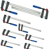 Vago-Tools 12 tlg Set Schraubzwingen 150/200/250*50mm je 4 Leimzwinge Klemmzwinge